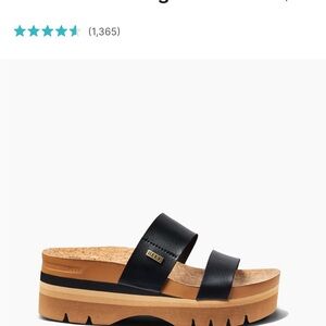 Reef Black Women's Platform Sandals